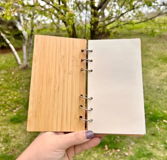 Bamboo Ringed Notebook - Concordia Style Boutique