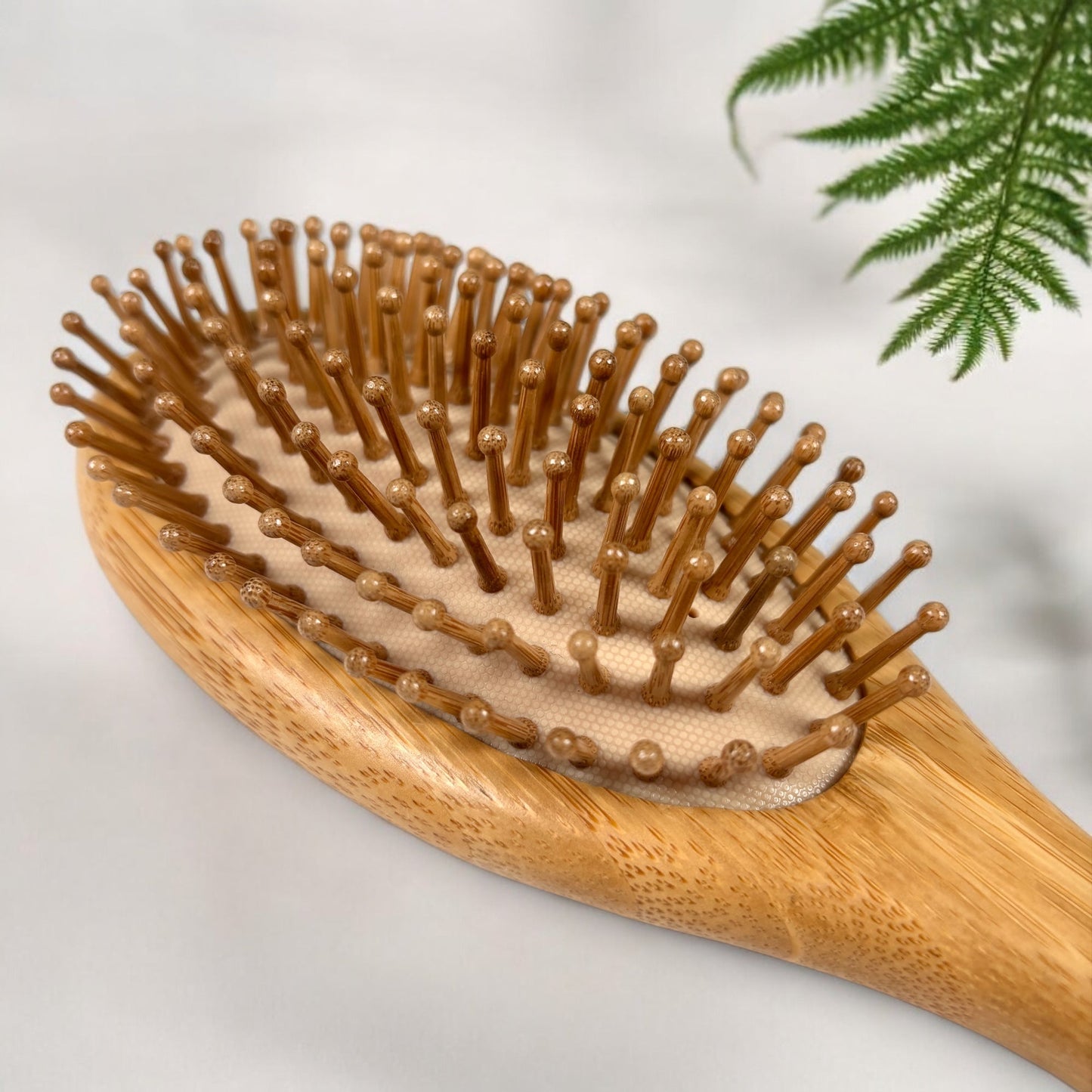 Bamboo Rounded Hair Brush | Comfort Handle - Concordia Style Boutique