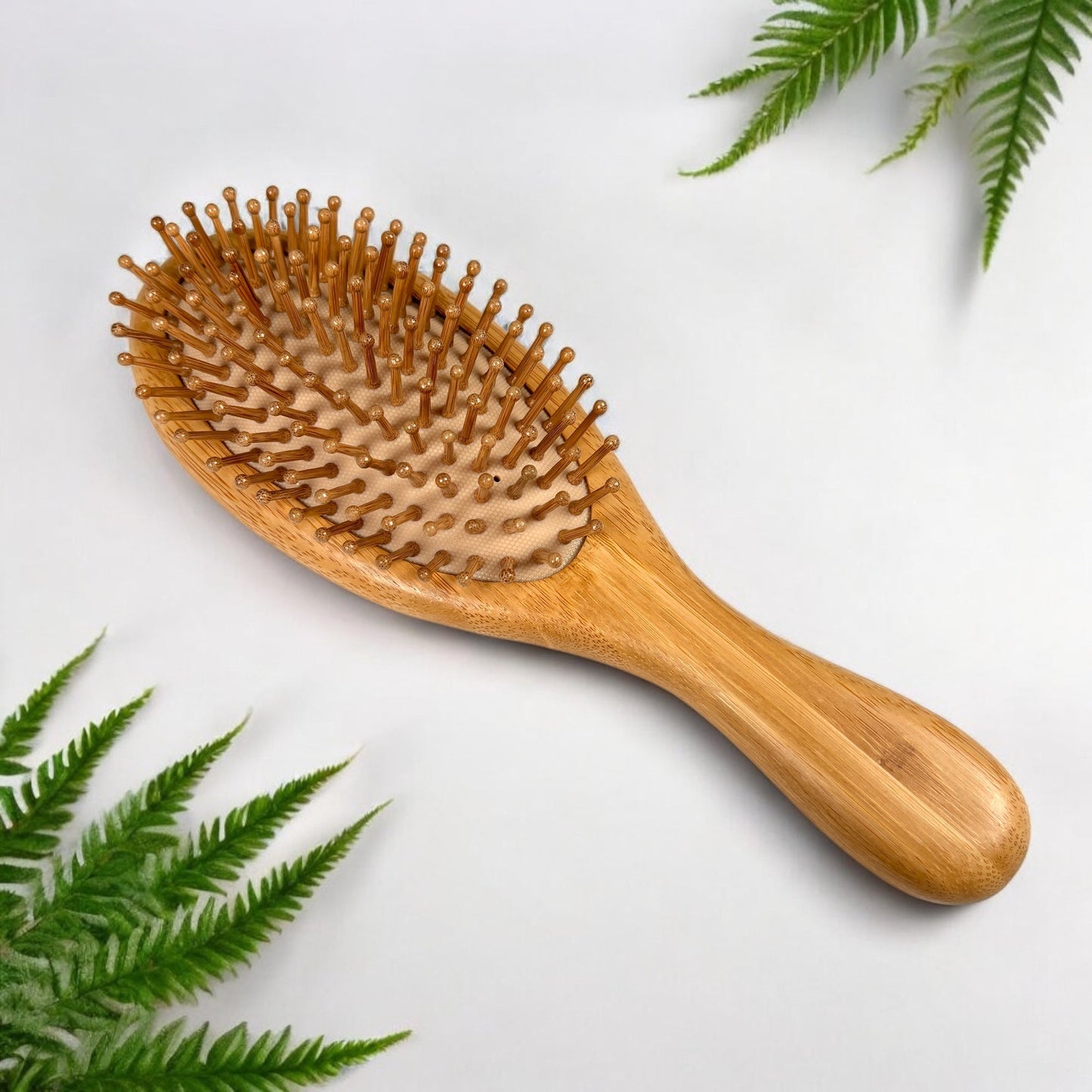 Bamboo Rounded Hair Brush | Comfort Handle - Concordia Style Boutique