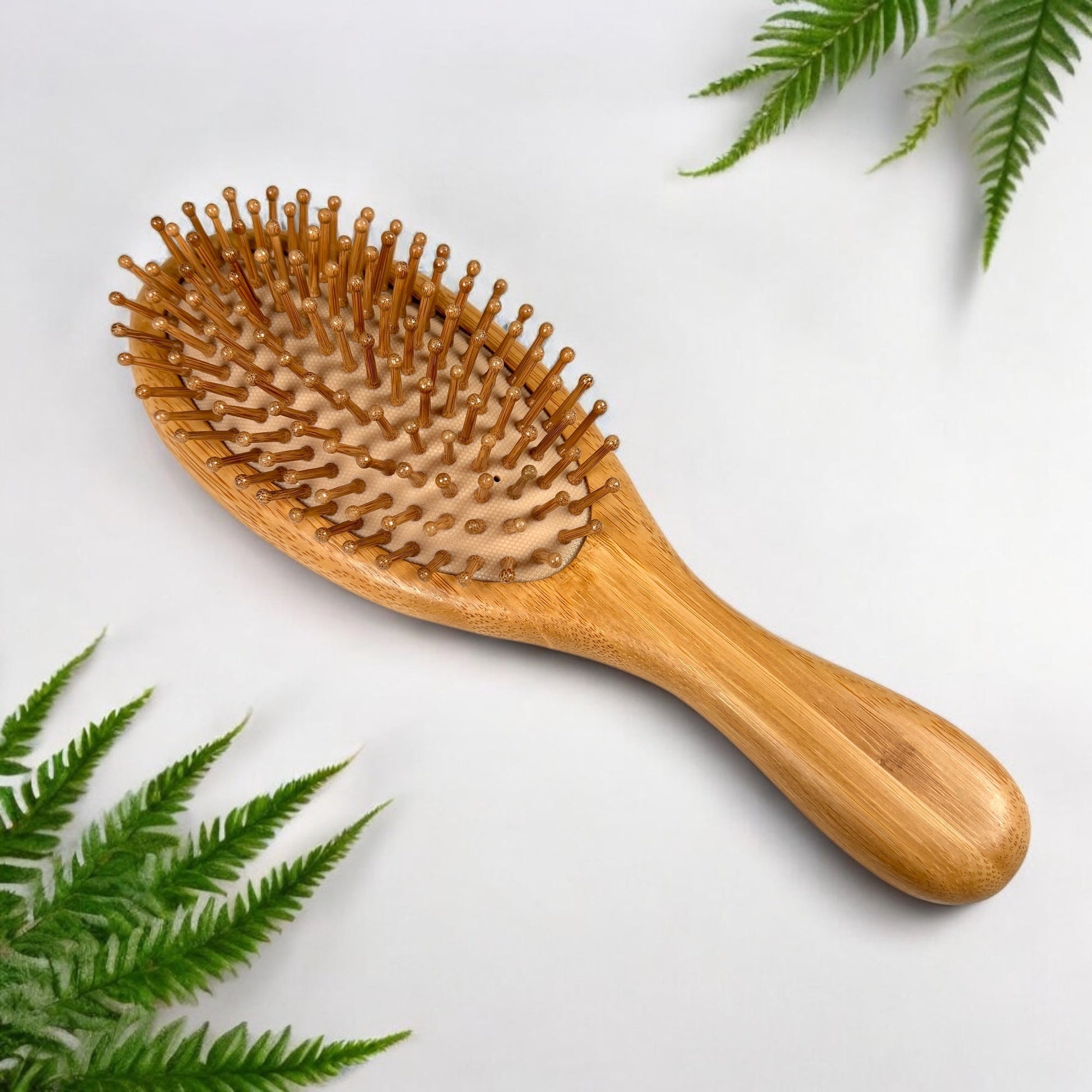 Bamboo Rounded Hair Brush | Comfort Handle - Concordia Style Boutique