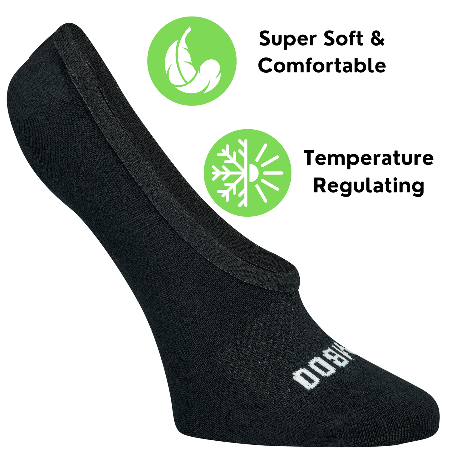 Bamboo Sports Super Low Cut No Show Bamboo Rayon Socks- Breathable, Moisture Wicking, Odor Eliminating, 4 Pair - Concordia Style Boutique
