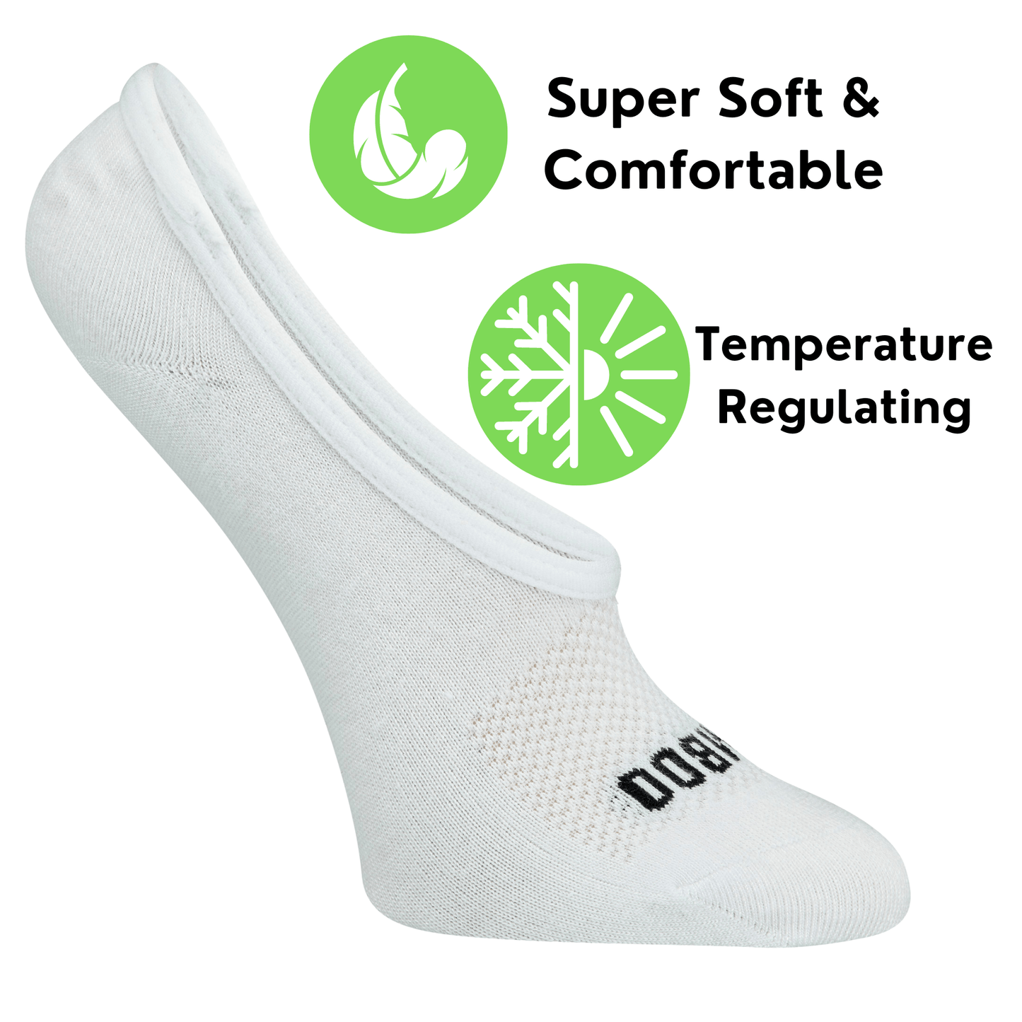 Bamboo Sports Super Low Cut No Show Bamboo Rayon Socks- Breathable, Moisture Wicking, Odor Eliminating, 4 Pair - Concordia Style Boutique