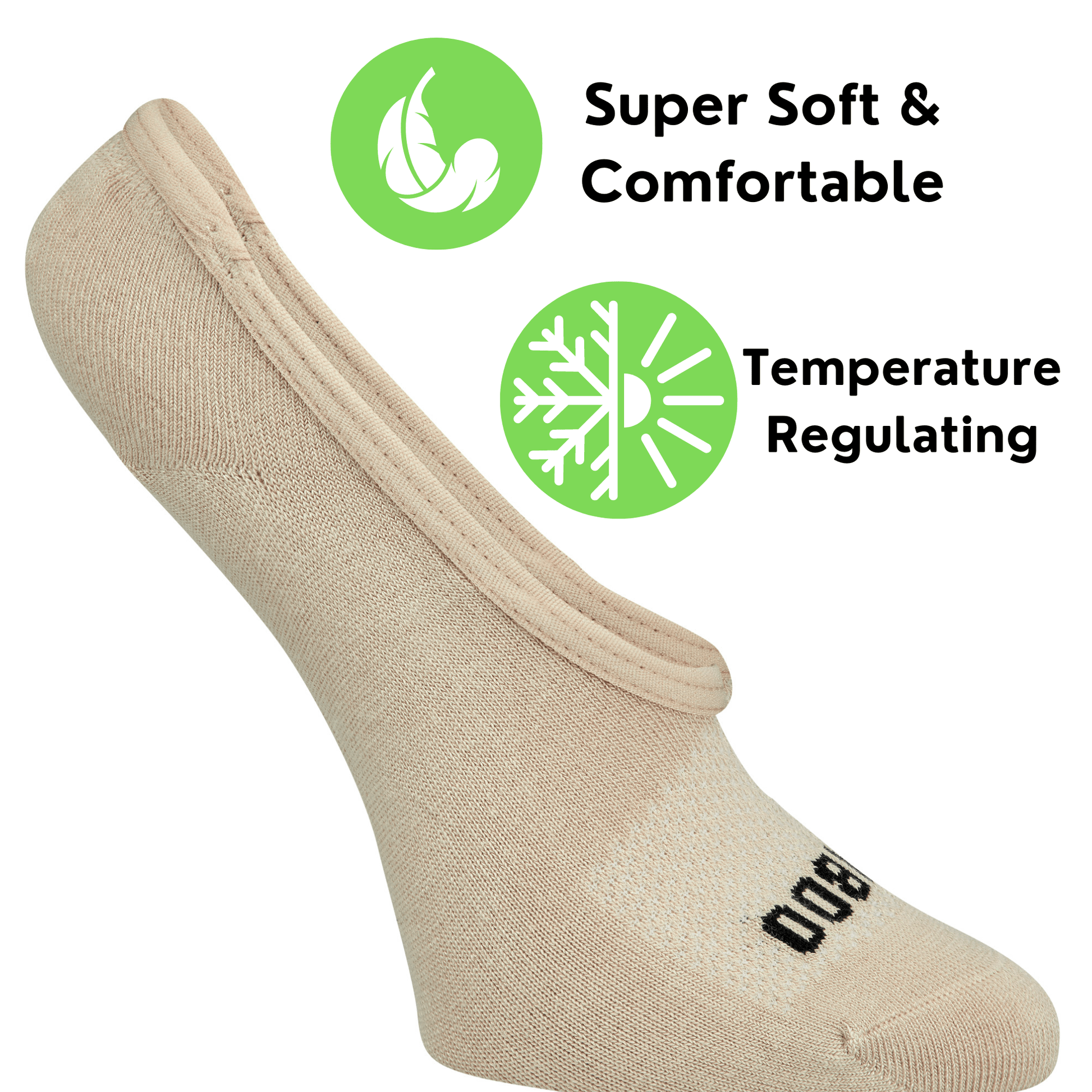 Bamboo Sports Super Low Cut No Show Bamboo Rayon Socks- Breathable, Moisture Wicking, Odor Eliminating, 4 Pair - Concordia Style Boutique