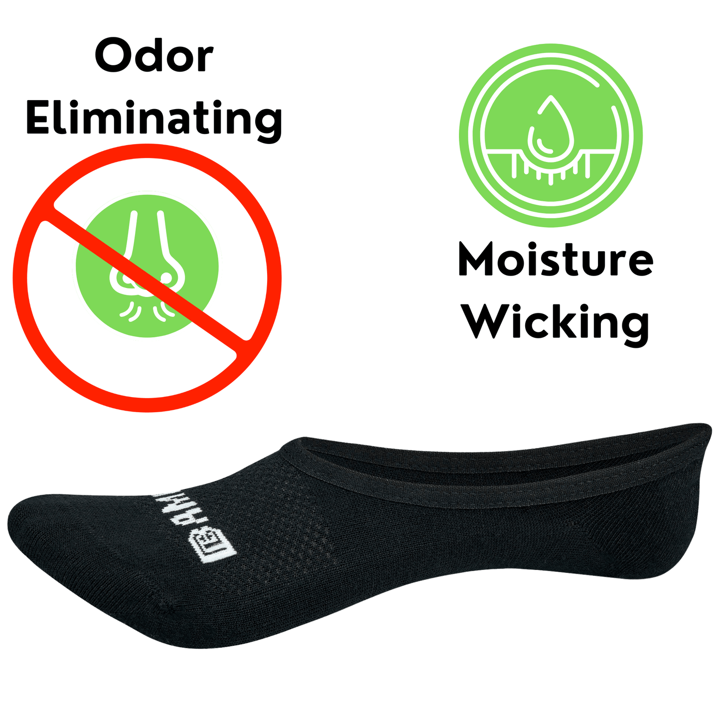 Bamboo Sports Super Low Cut No Show Bamboo Rayon Socks- Breathable, Moisture Wicking, Odor Eliminating, 4 Pair - Concordia Style Boutique