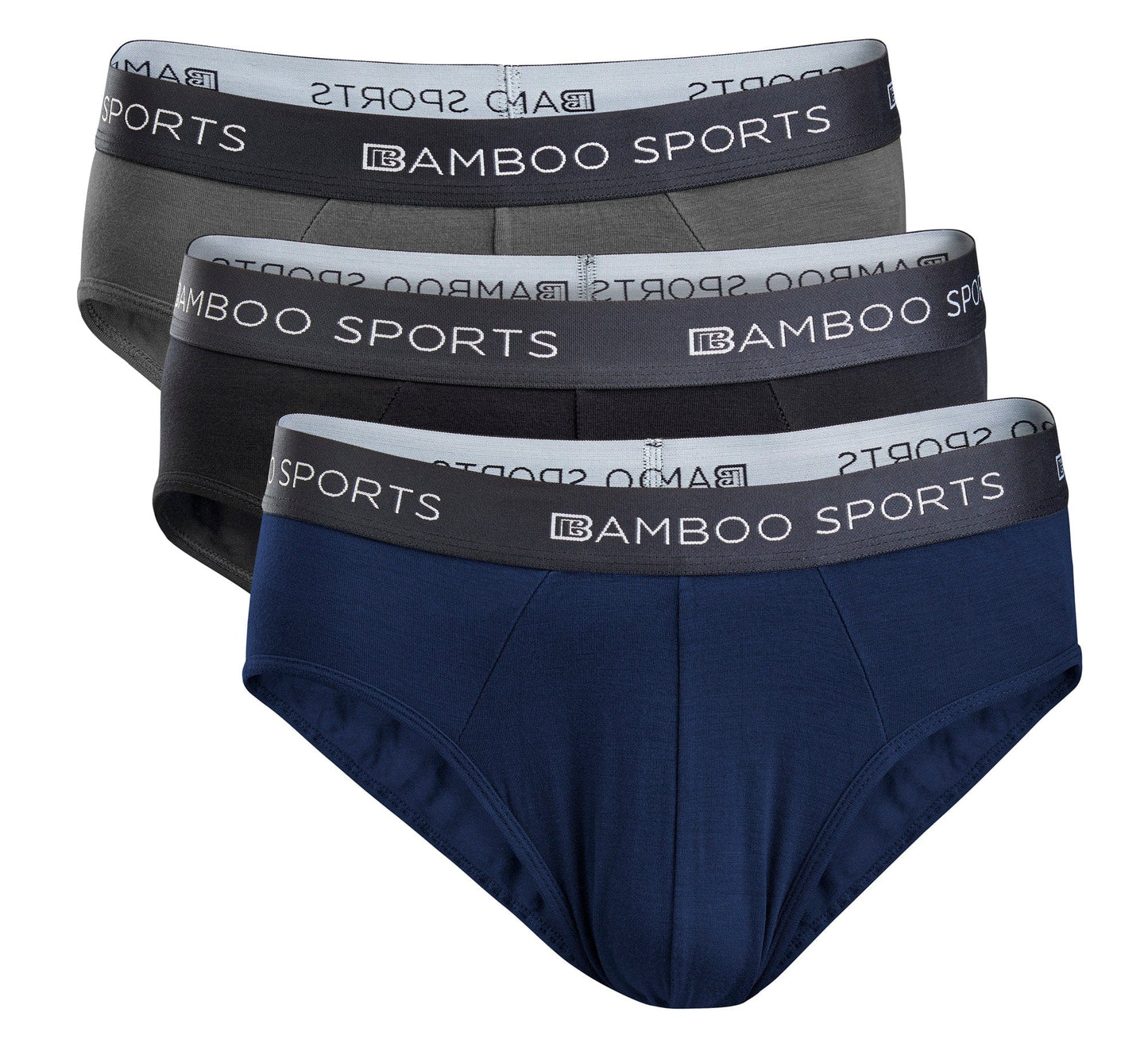 Men's Bamboo Rayon No Fly Briefs Available in all sizes & 3 Colors, 4 Pack - Concordia Style Boutique