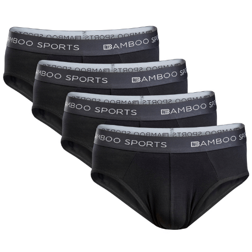 Men's Bamboo Rayon No Fly Briefs Available in all sizes & 3 Colors, 4 Pack - Concordia Style Boutique