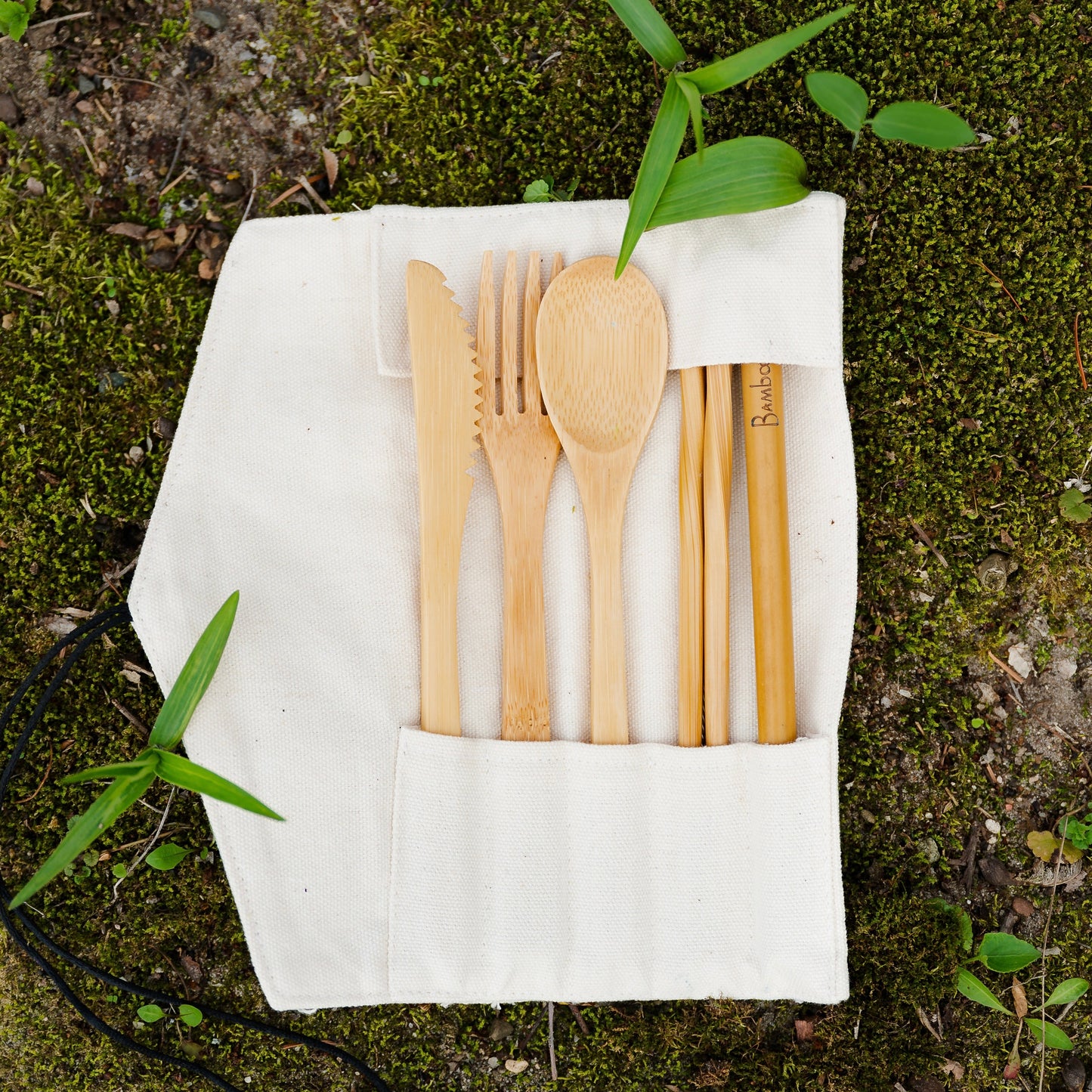Bamboo Travel Cutlery | Beige - Concordia Style Boutique