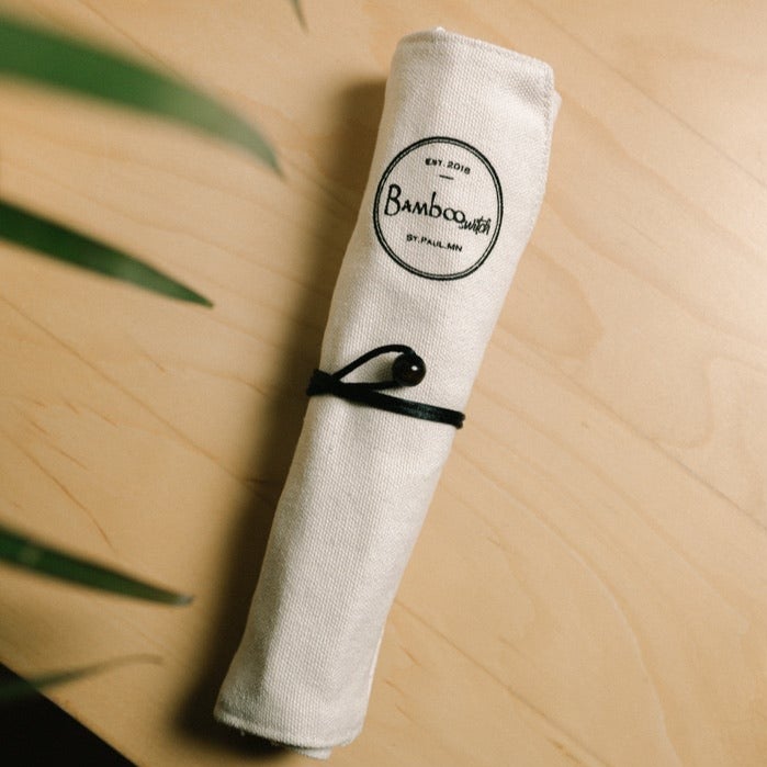 Bamboo Travel Cutlery | Beige - Concordia Style Boutique