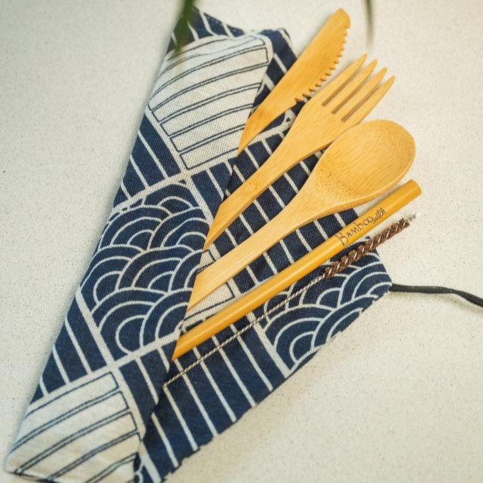 Bamboo Travel Cutlery Set - Concordia Style Boutique