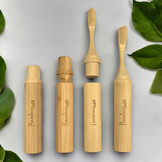 Bamboo Travel Toothbrush With Natural Bristles - Concordia Style Boutique
