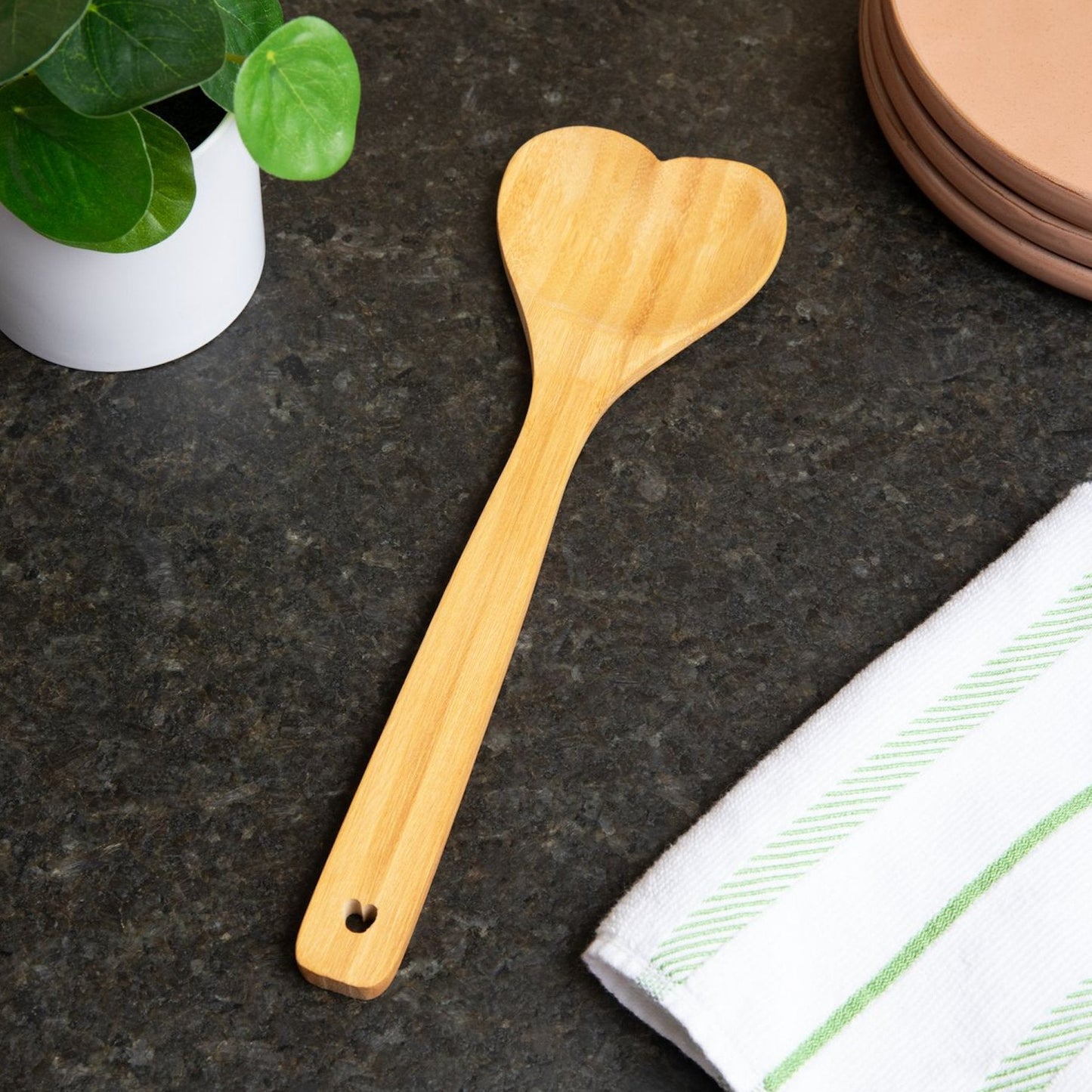 Bamboo Utensil Spoon | Heart Shaped - Concordia Style Boutique