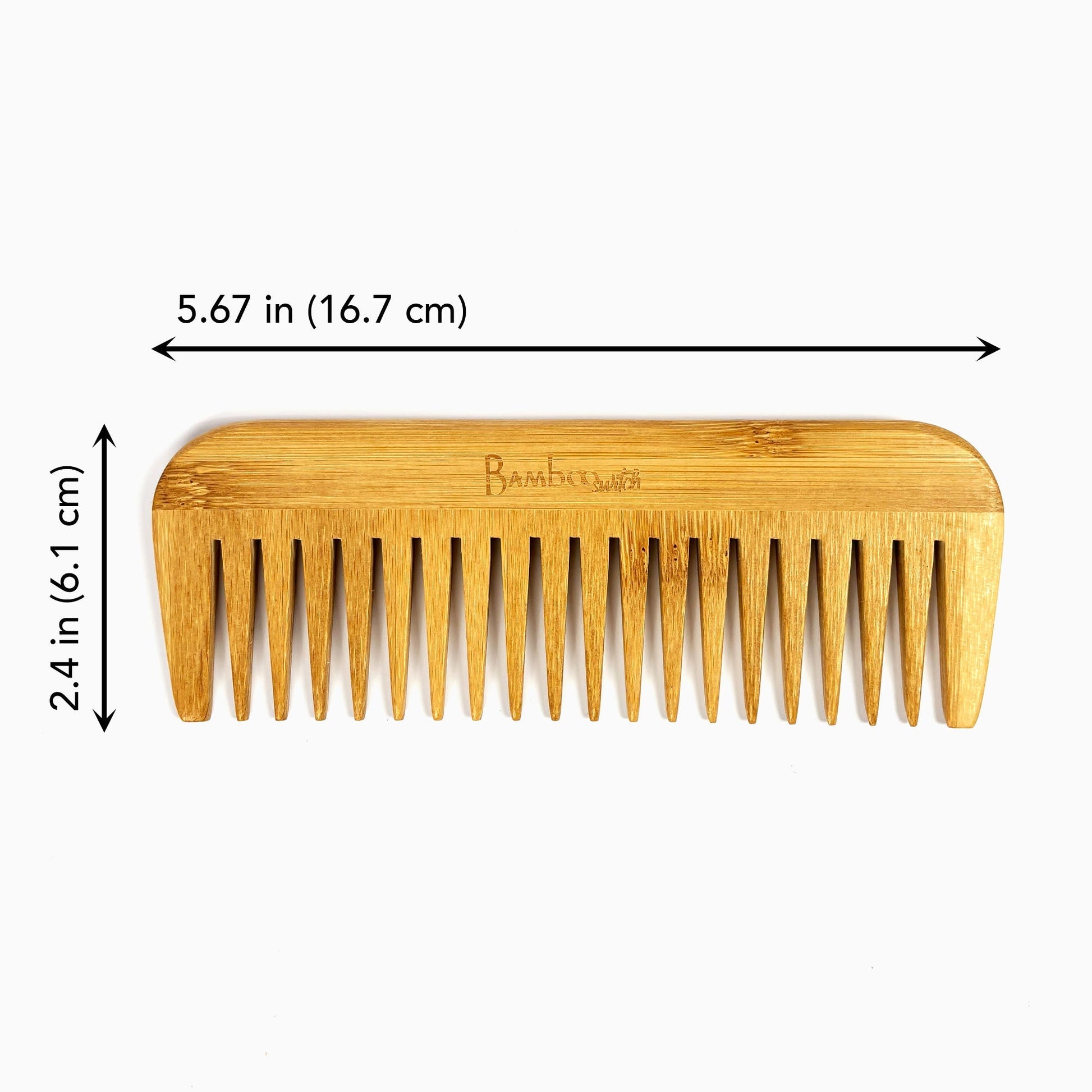 Bamboo Wide Tooth Comb | Pointed Tips - Concordia Style Boutique