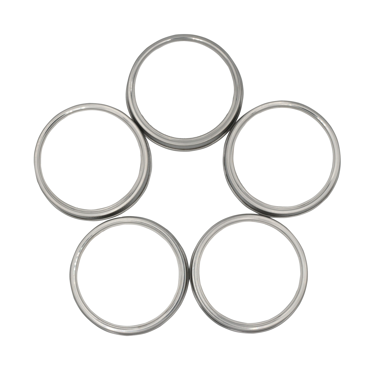 Rust Proof Stainless Steel Bands / Rings for Mason Jars 5 Pack - Concordia Style Boutique