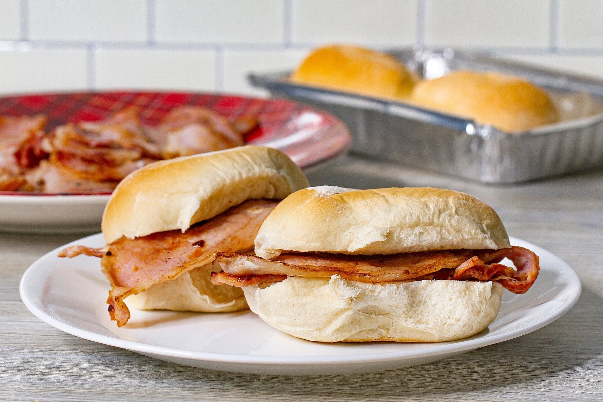 Ackroyd's Baps (Morning Rolls) Par-baked (Tray of 4) - Concordia Style Boutique
