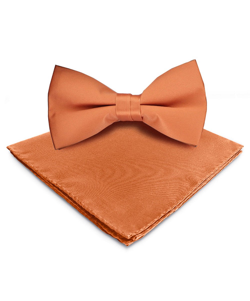 Vittorio Farina Men's Satin Bow Tie & Pocket Square in Gift Box