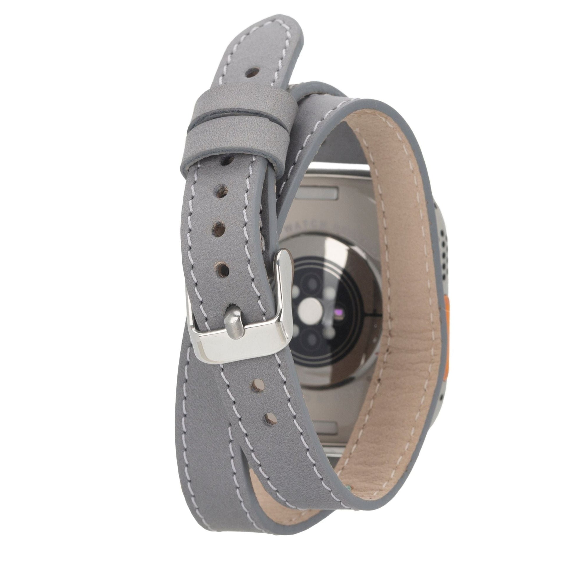 Basin Double Tour Leather Bands for Apple Watch 9, Ultra 2 and SE - Concordia Style Boutique