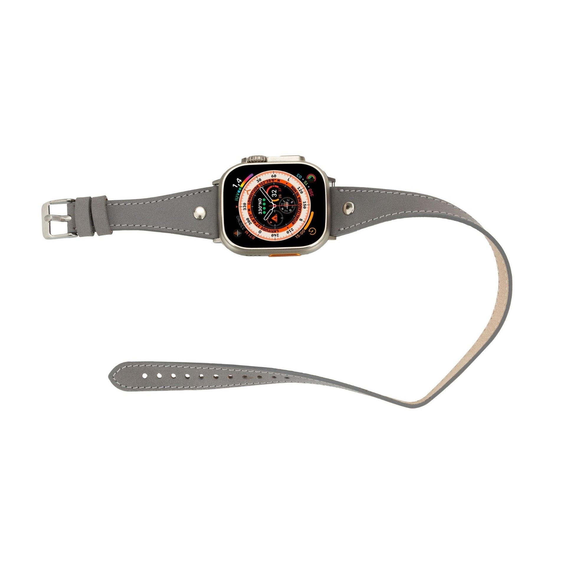 Basin Double Tour Leather Bands for Apple Watch 9, Ultra 2 and SE - Concordia Style Boutique
