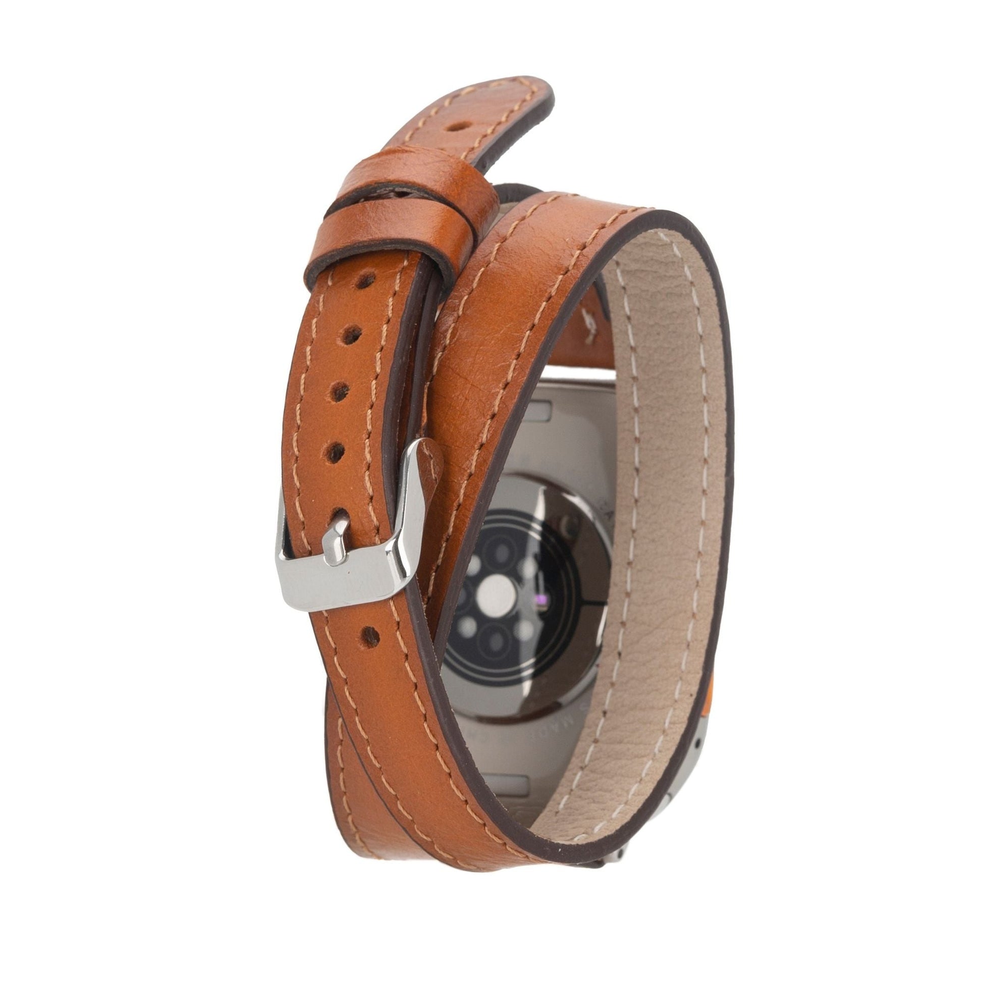 Basin Double Tour Leather Bands for Apple Watch 9, Ultra 2 and SE - Concordia Style Boutique
