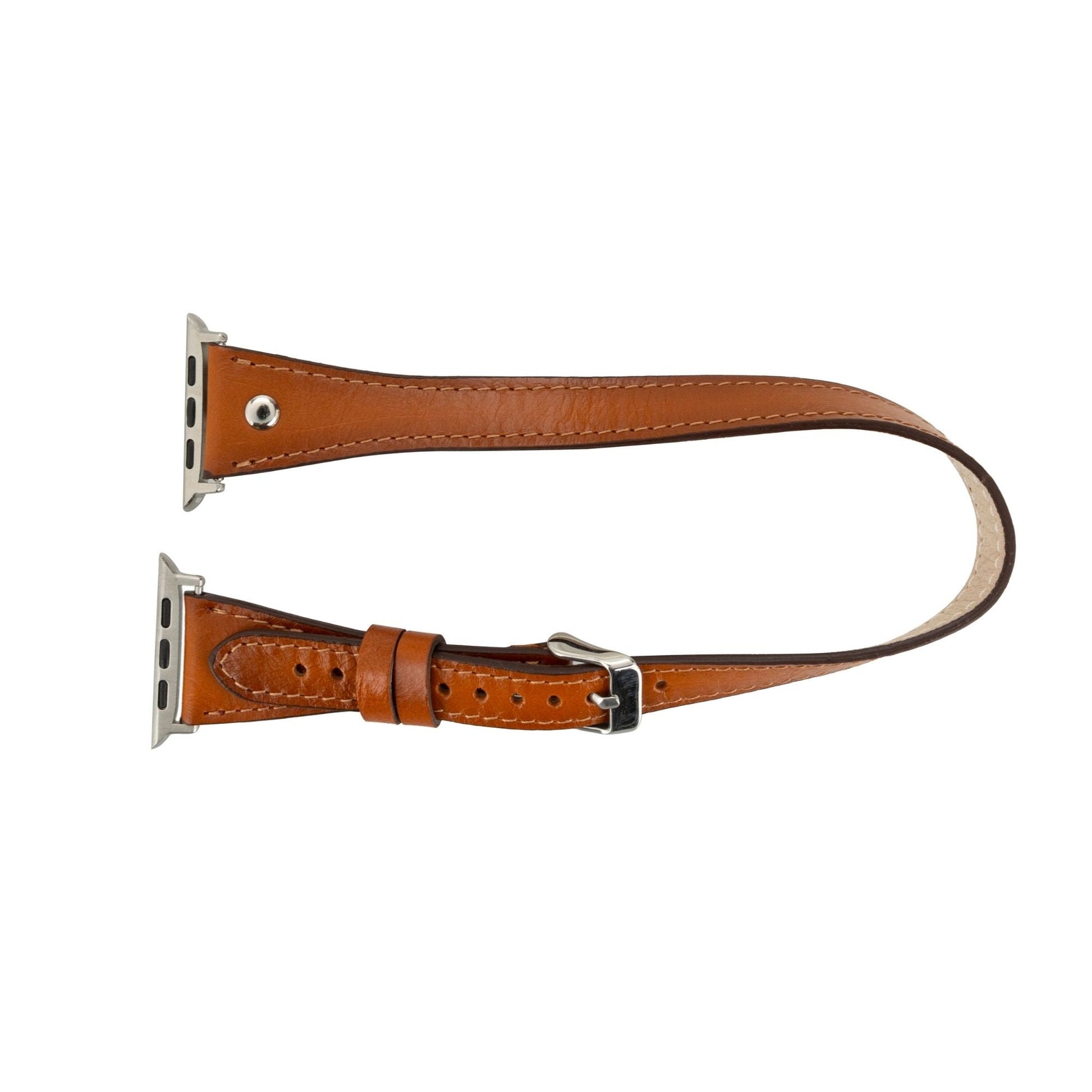 Basin Double Tour Leather Bands for Apple Watch 9, Ultra 2 and SE - Concordia Style Boutique