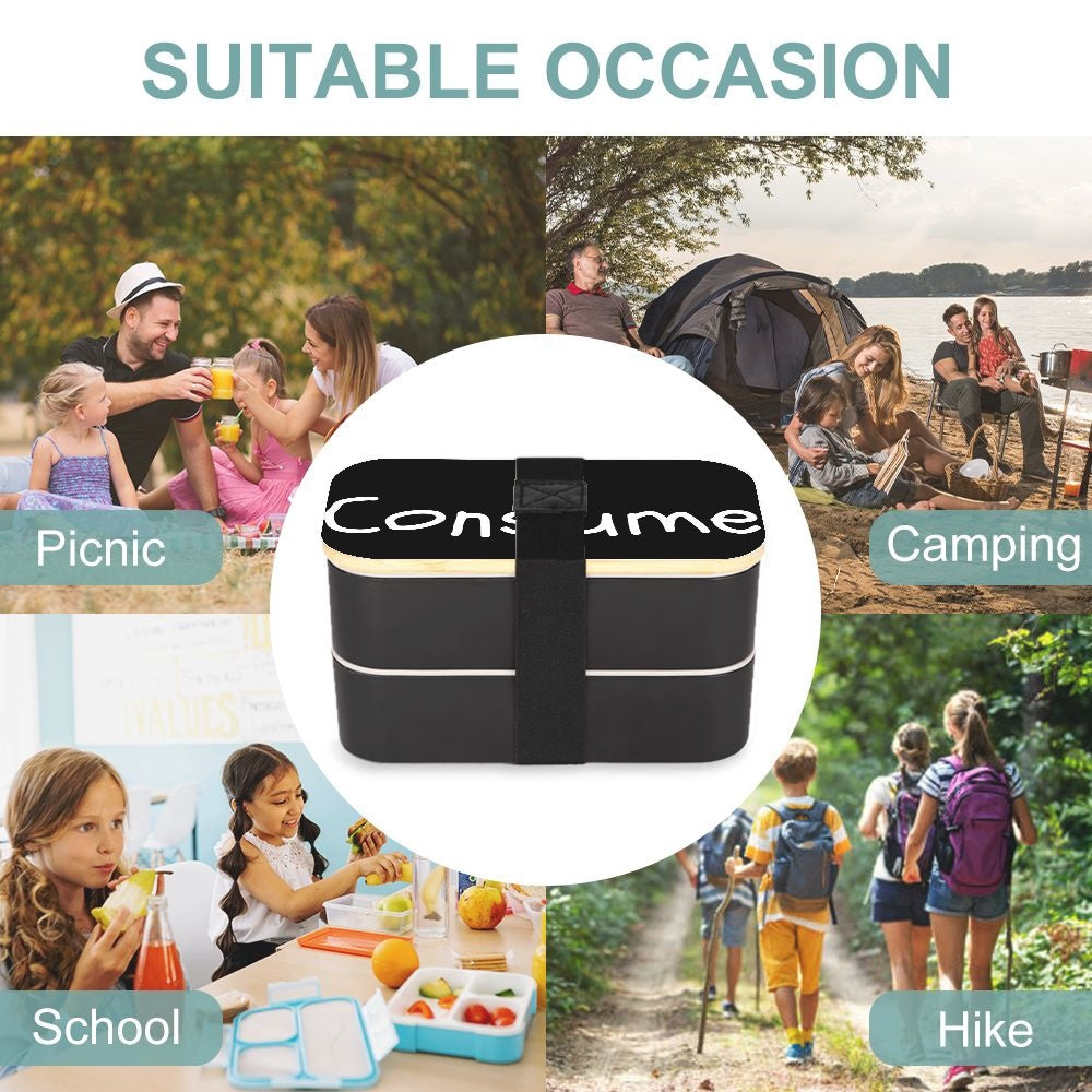 Consume - Double Layer Lunch Box - Premium Lunch Box from Concordia Style Boutique - Just $15! Shop now at Concordia Style Boutique