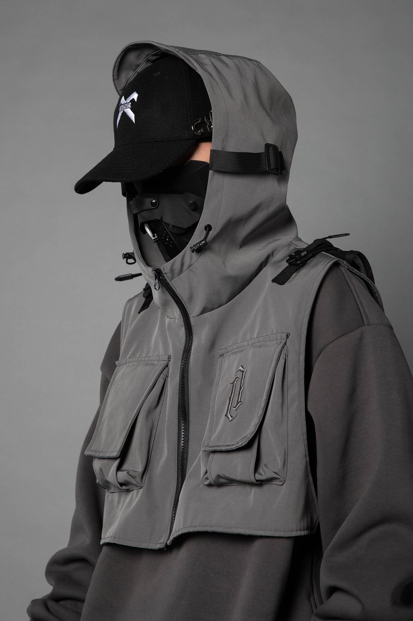 HiH34 Grey Tech Guard Hoodie - Concordia Style Boutique