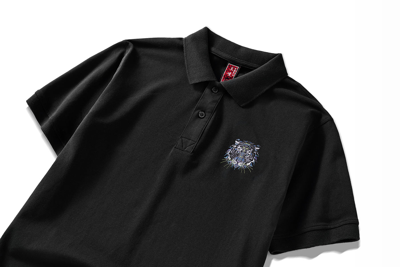 KH536 Tiger Embroidery Polo - Concordia Style Boutique