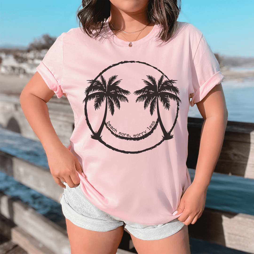 Beach More Worry Less Tee - Concordia Style Boutique
