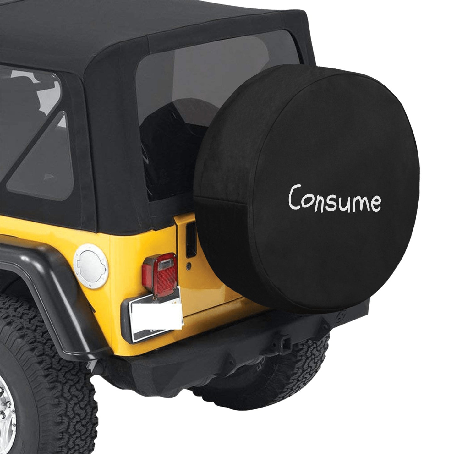 Spare Tire Cover - "Consume" - Premium Spare Tire Cover from Inkedjoy - Just $44.74! Shop now at Concordia Style Boutique