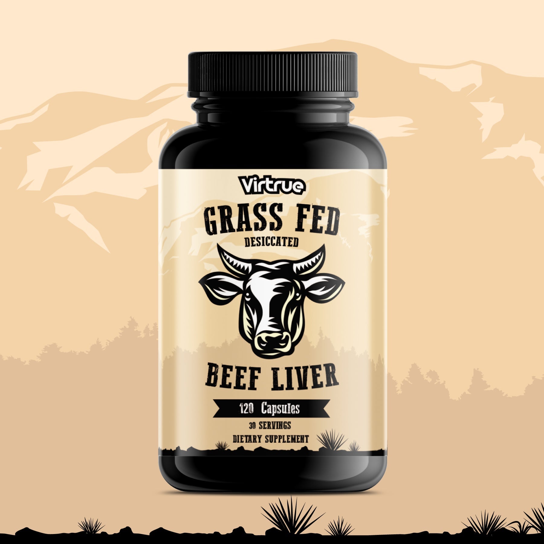 Grass Fed Desiccated Beef Liver Capsules - Concordia Style Boutique