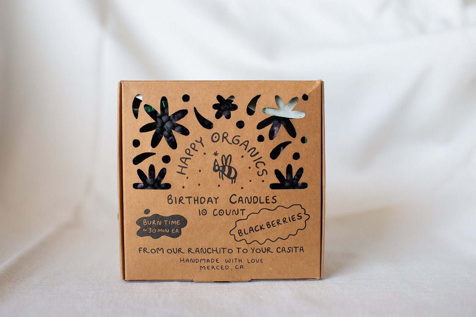 Beeswax Blackberry Birthday Candles - Concordia Style Boutique