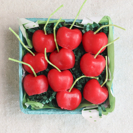 Beeswax Cherry Birthday Candles - Concordia Style Boutique