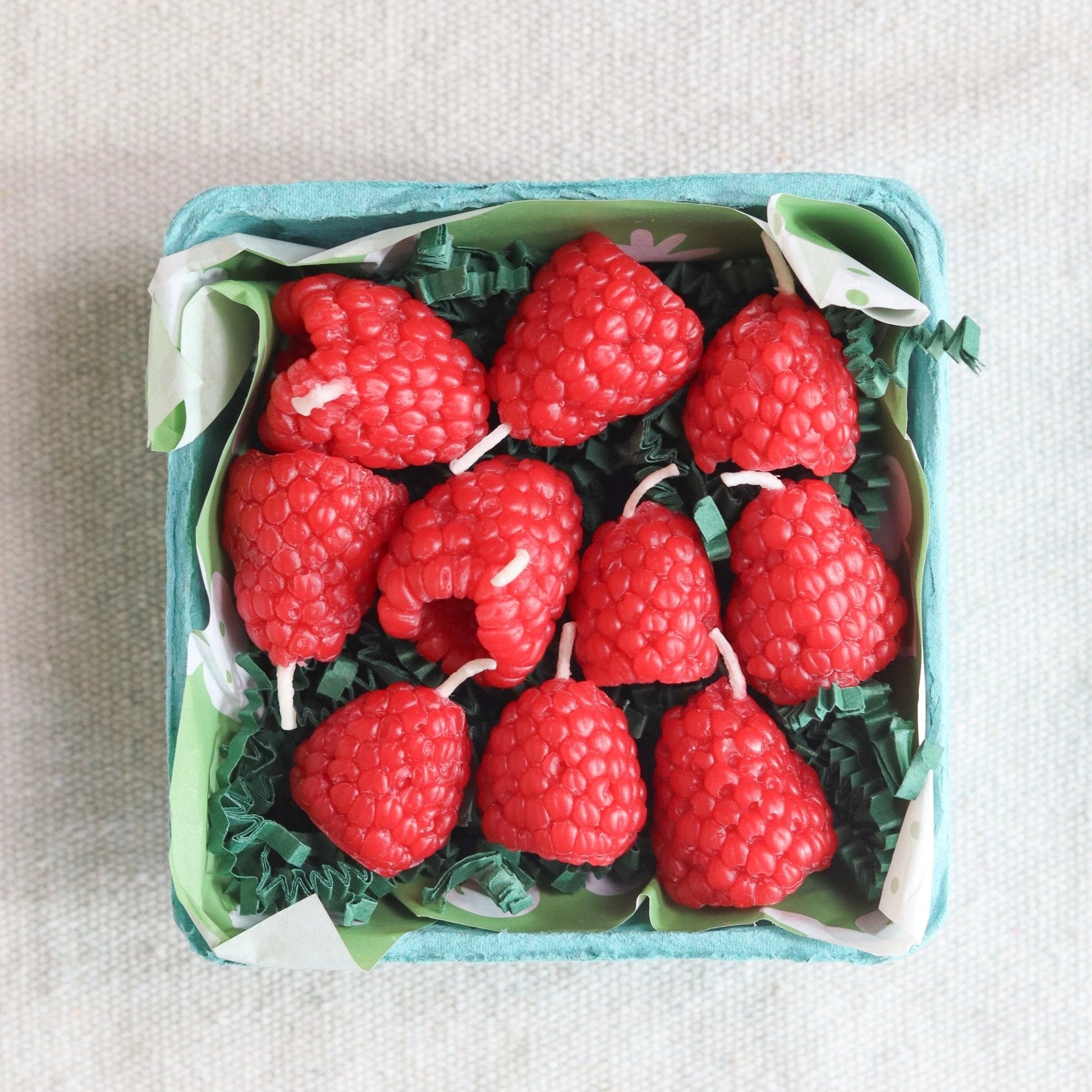 Beeswax Raspberry Birthday Candles - 10 count - Concordia Style Boutique