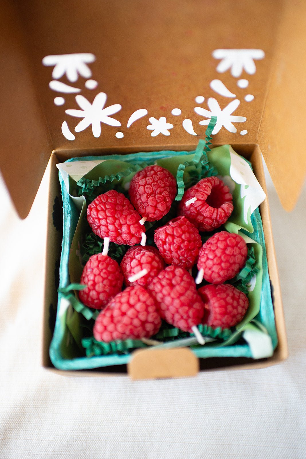 Beeswax Raspberry Birthday Candles - 10 count - Concordia Style Boutique