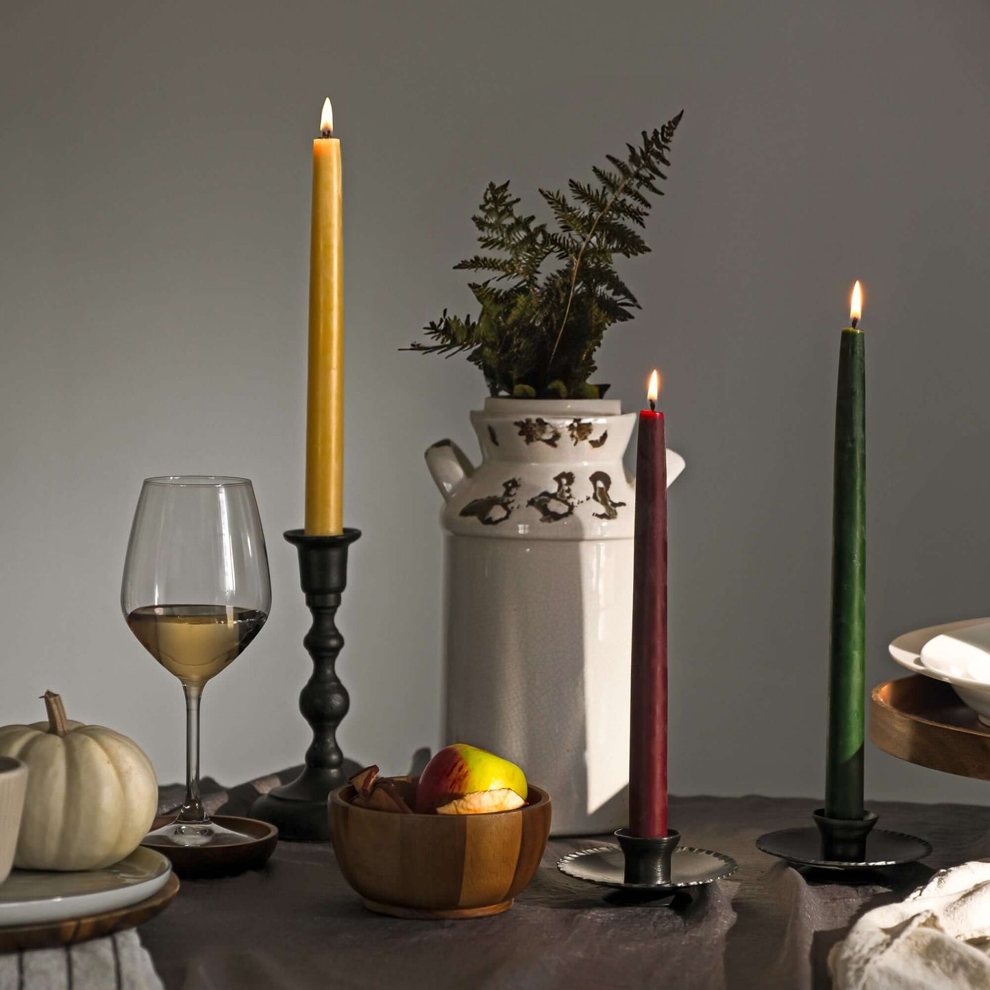 Hand-Dipped Beeswax Taper Candles - Bulk 4-Pair Bundle - Concordia Style Boutique