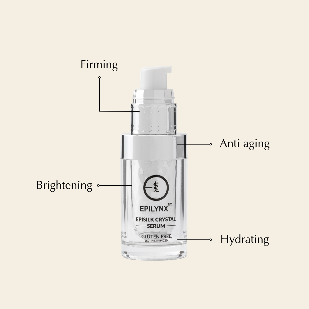 Vegan EpiSilk, Crystal Wrinkle Smoothing Face Serum - Intense Brightening and Firming Wrinkle Fix for Sensitive Skin - Concordia Style Boutique