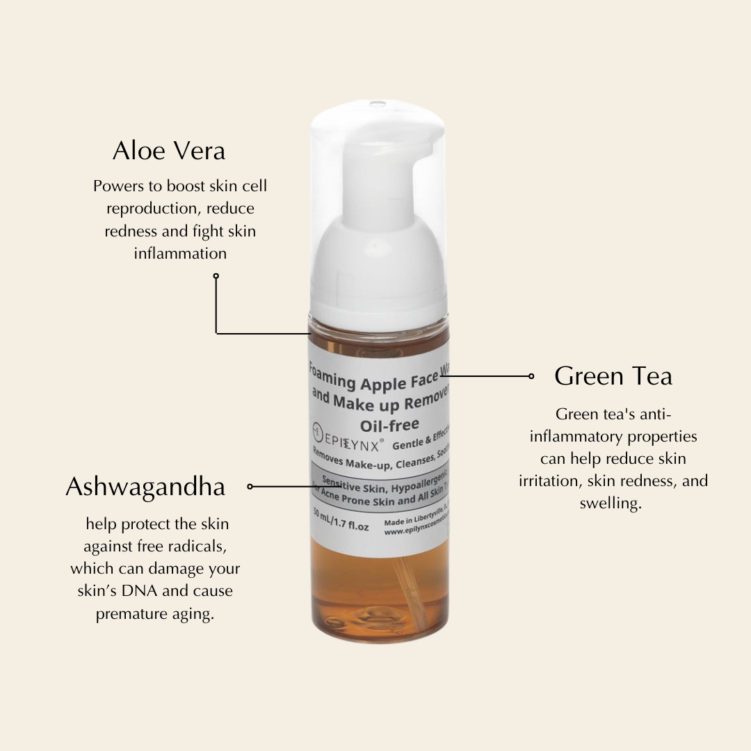 Foaming, Oil-Free Face Wash for Sensitive Skin - Safe for Eyelash Extensions - Concordia Style Boutique