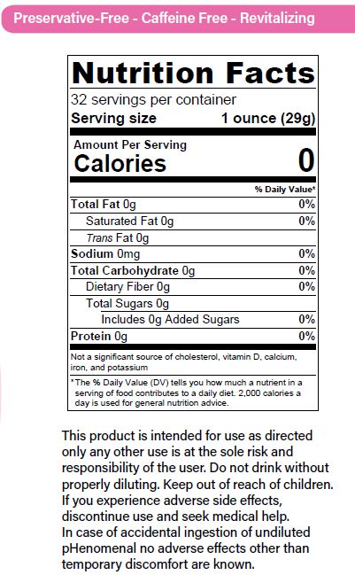 pHenomenal Water Yummy Berry Flavor 32 Oz Concentrate - Makes 8 Gallons - Concordia Style Boutique
