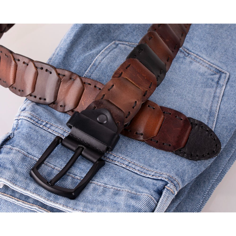 Bessemer Braided Leather Belt for Men - Concordia Style Boutique