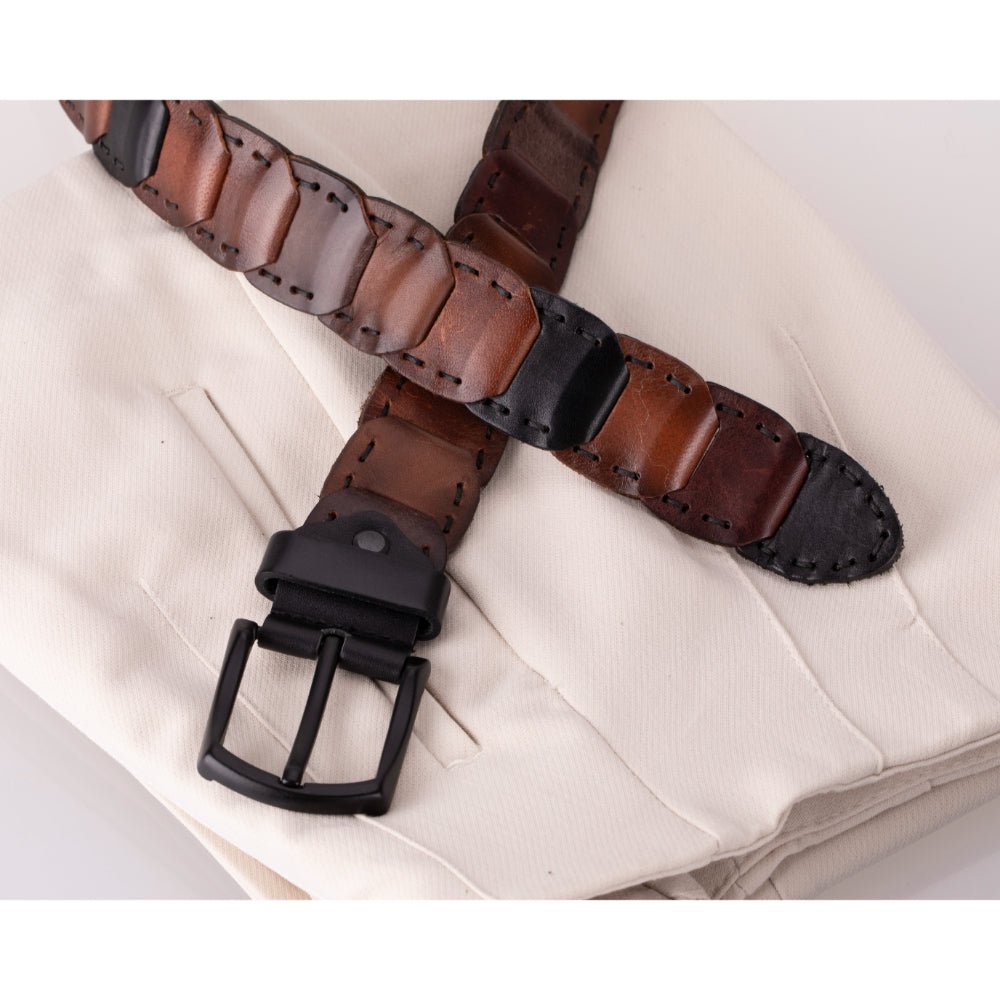 Bessemer Braided Leather Belt for Men - Concordia Style Boutique