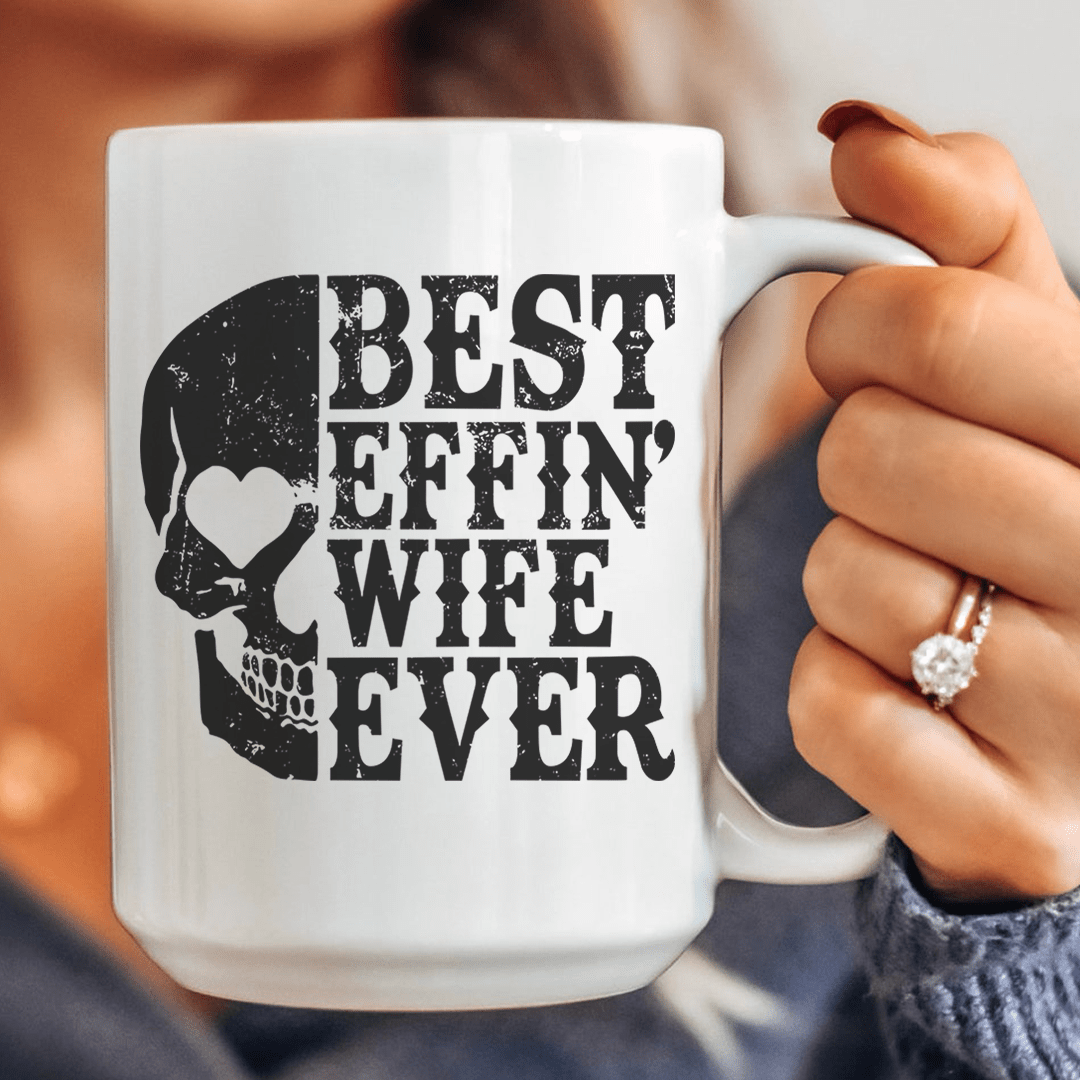 Best Wife Ever Skull Ceramic Mug 15 oz - Concordia Style Boutique