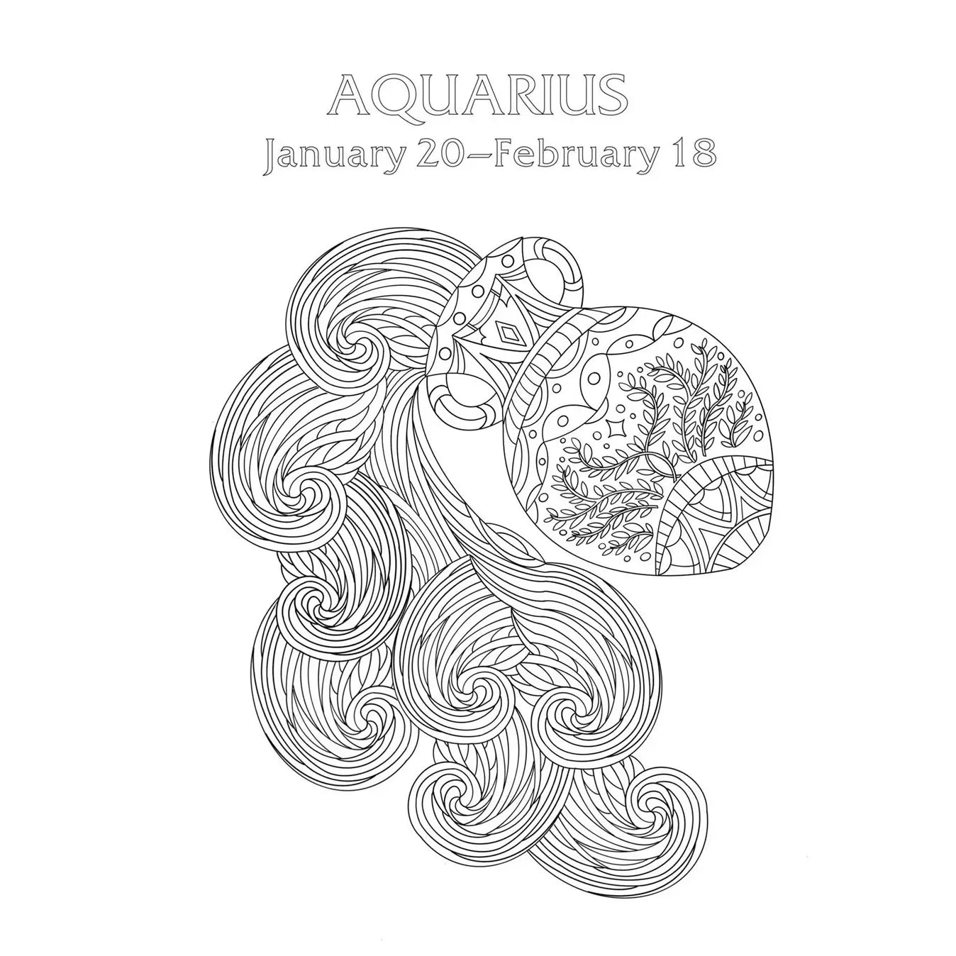 Coloring Book Aquarius - Concordia Style Boutique