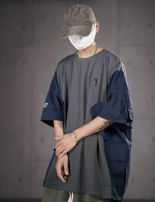 HiT38 Double Patchwork I-Tech Tee - Concordia Style Boutique