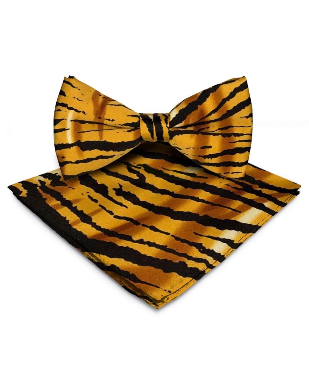 Vittorio Farina Men's Kente Satin Bow Tie & Pocket Square in Gift Box