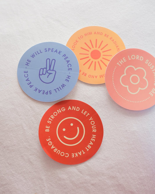 Bible Verse Stickers (4-Pack) - Concordia Style Boutique