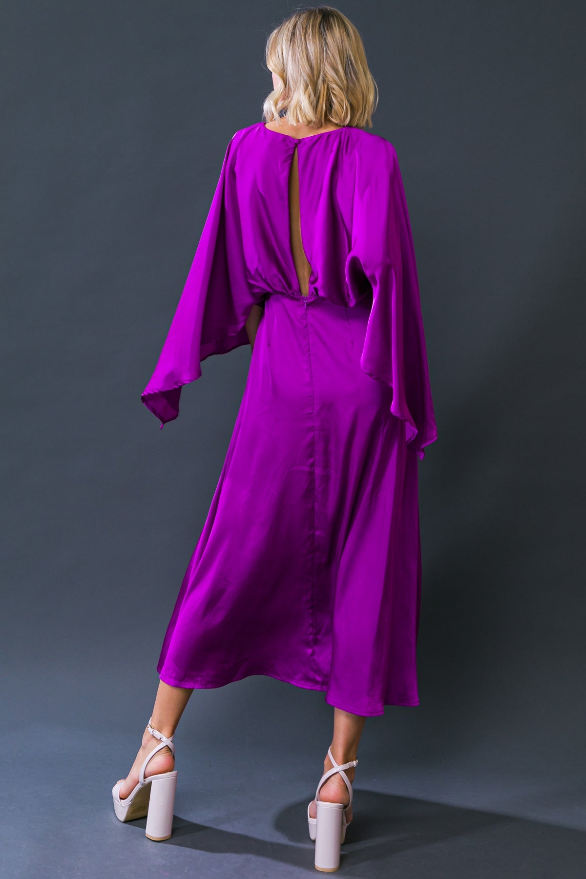 CAUGHT FEELINGS WOVEN MIDI DRESS - Concordia Style Boutique