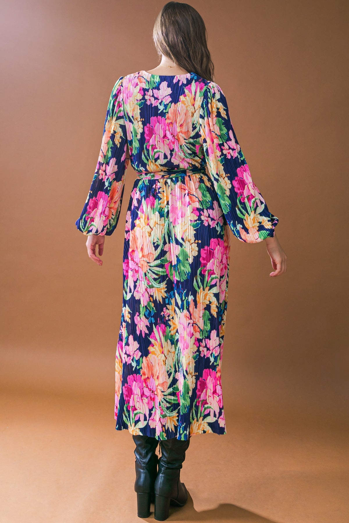 BREATHTAKING MOMENT WOVEN PLISSE MIDI DRESS - Concordia Style Boutique