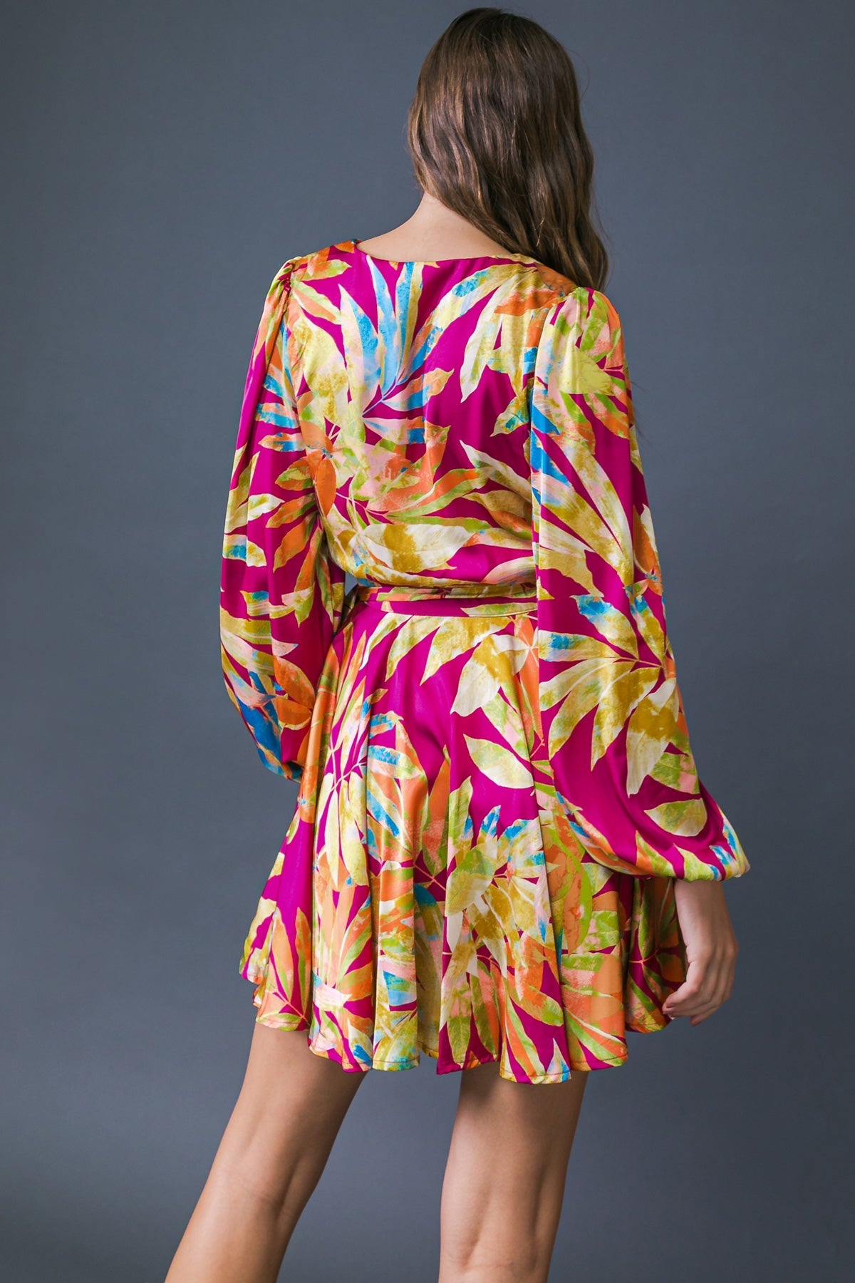 ALL FALL LONG WOVEN MINI DRESS - Concordia Style Boutique