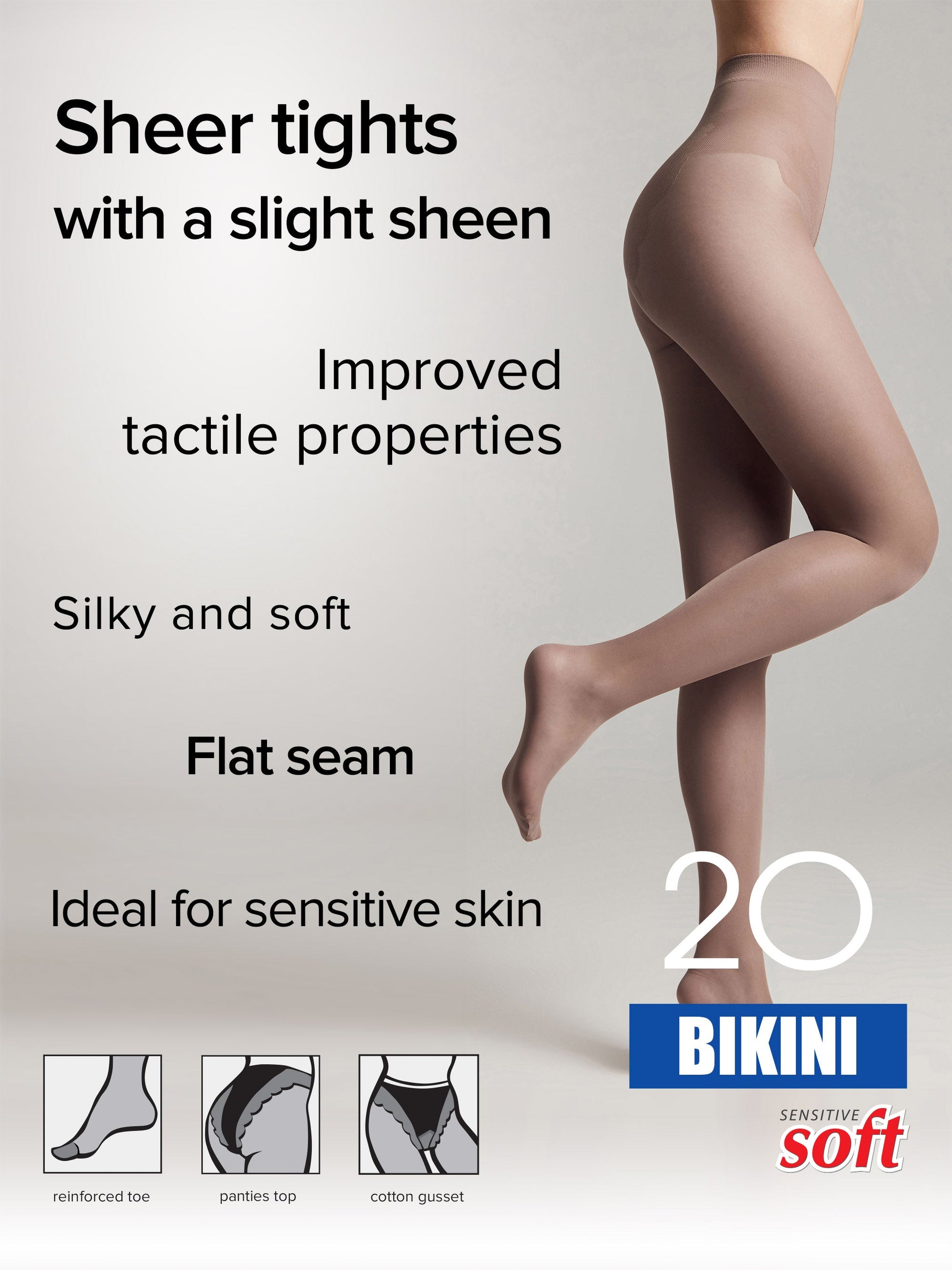 Tights Conte Bikini 20 Den - Ajour Top - Concordia Style Boutique