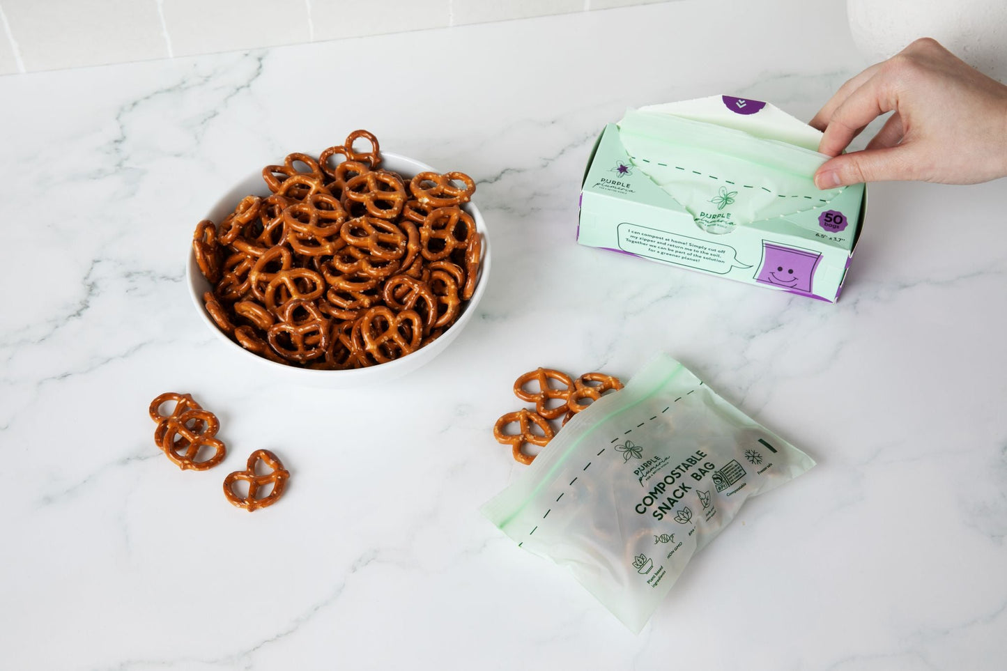 The Complete Eco Friendly Kitchen Bundle  – Compostable Zip Bags, Cling wrap, Sponges & Trash Bags
