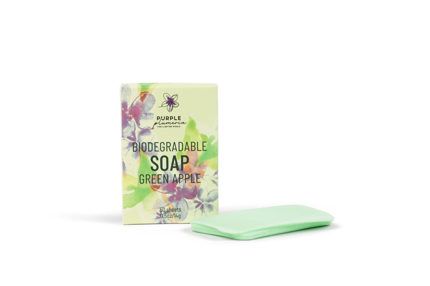 Biodegradable Soap Sheets - Jasmine & Green Apple. Perfect for Camping & Travel